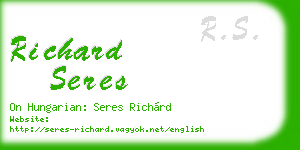 richard seres business card